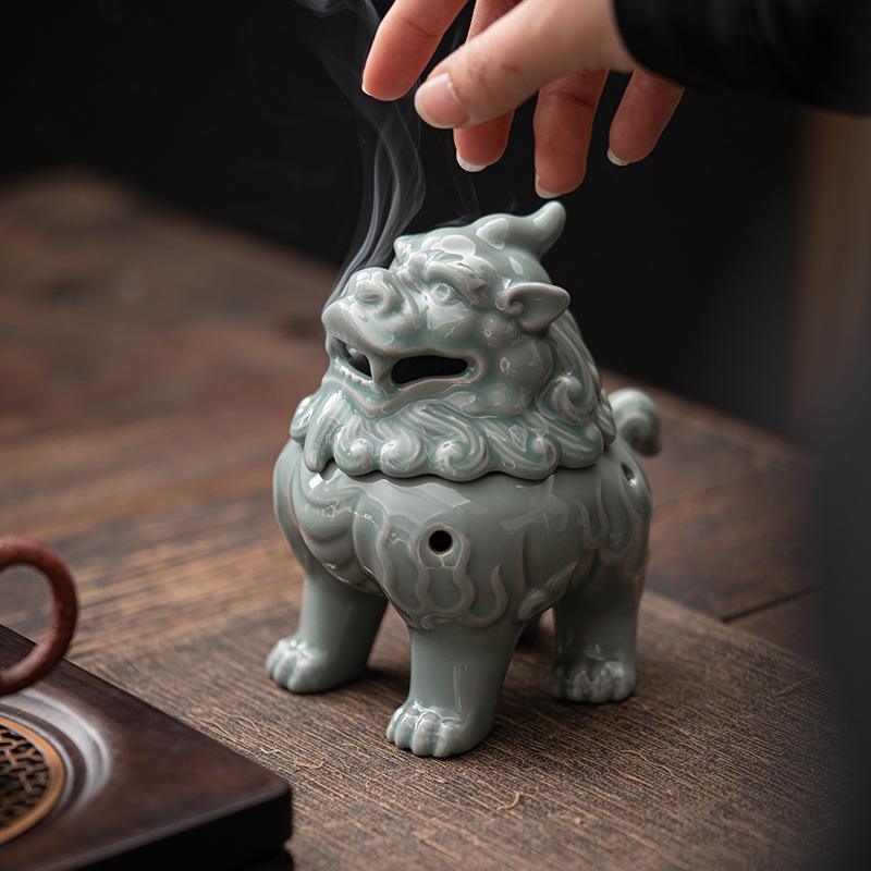 定窯狻猊香爐開箱,一古香薰味撲鼻而來