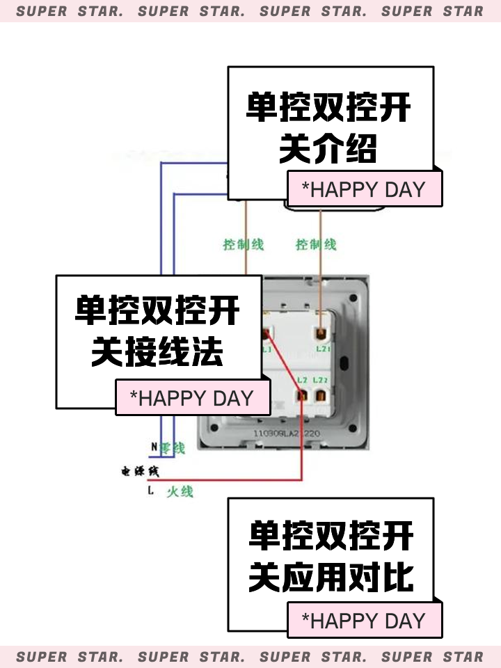 帶插座雙控開關的接線方法是怎樣的
