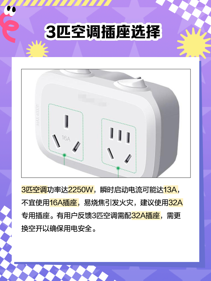 1.5匹空調用多大的插座,如何選擇空調插座