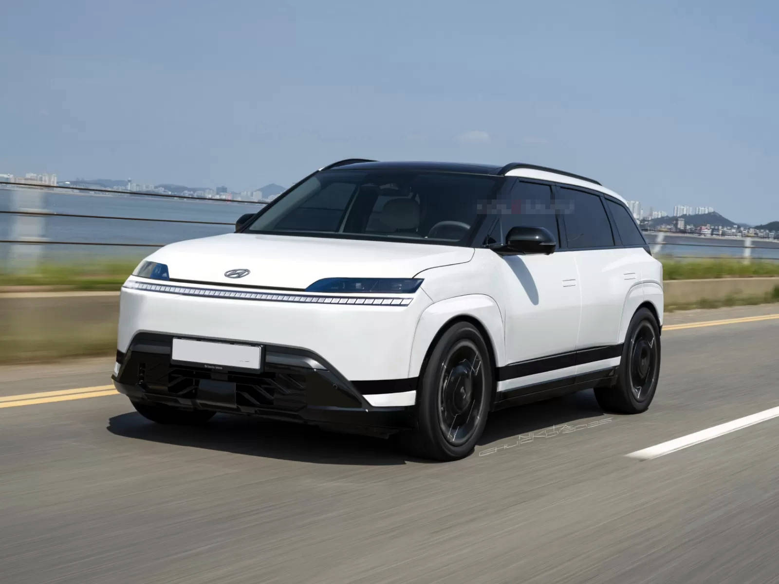 現代純電SUVINSTER外觀亮相辨識度高_汽車新聞