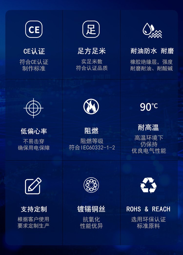 CEFR船用電纜型號規格CEFR船用電纜售后服務