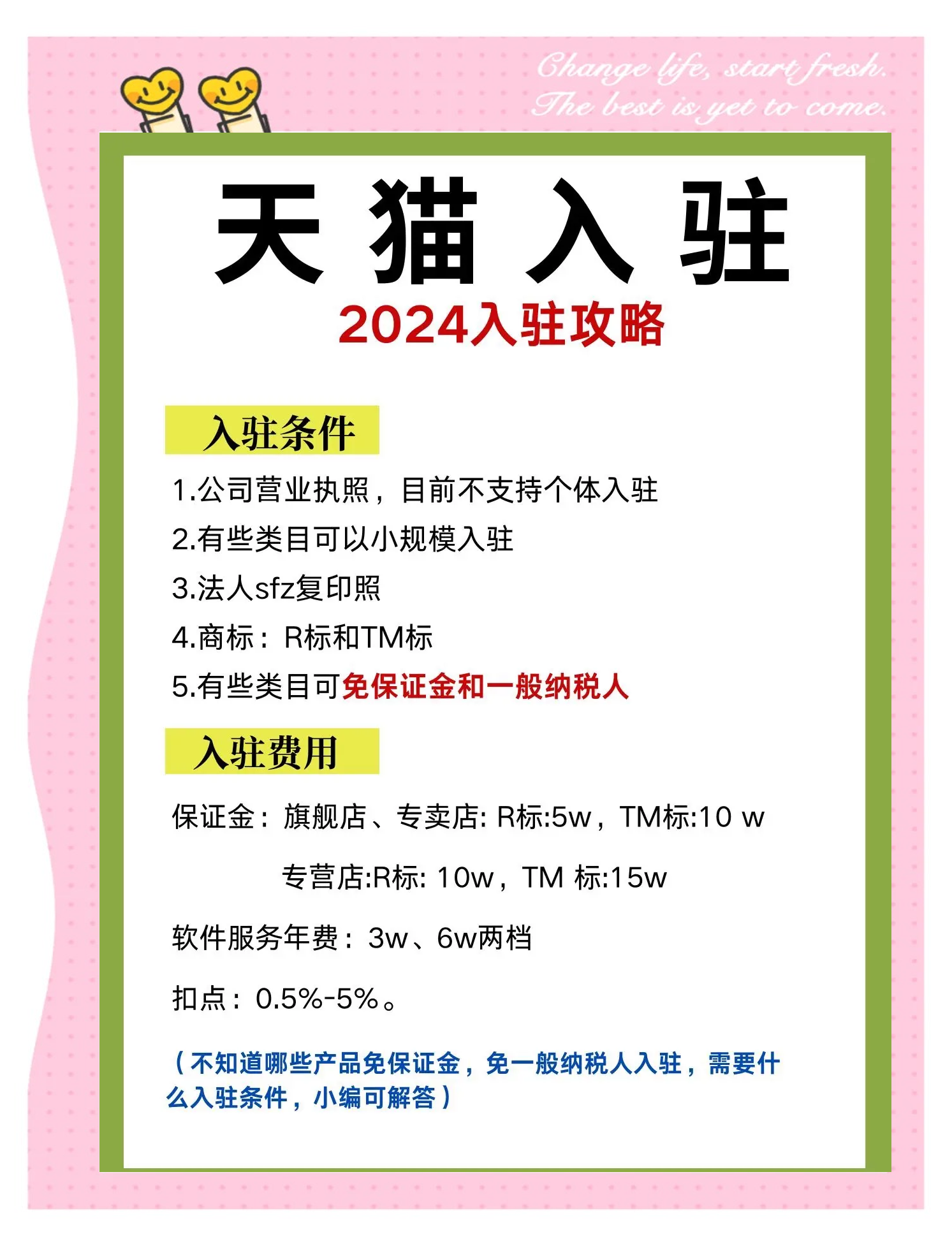 2024年天貓招商入駐標(biāo)準(zhǔn)更新,你必須知道的變化!