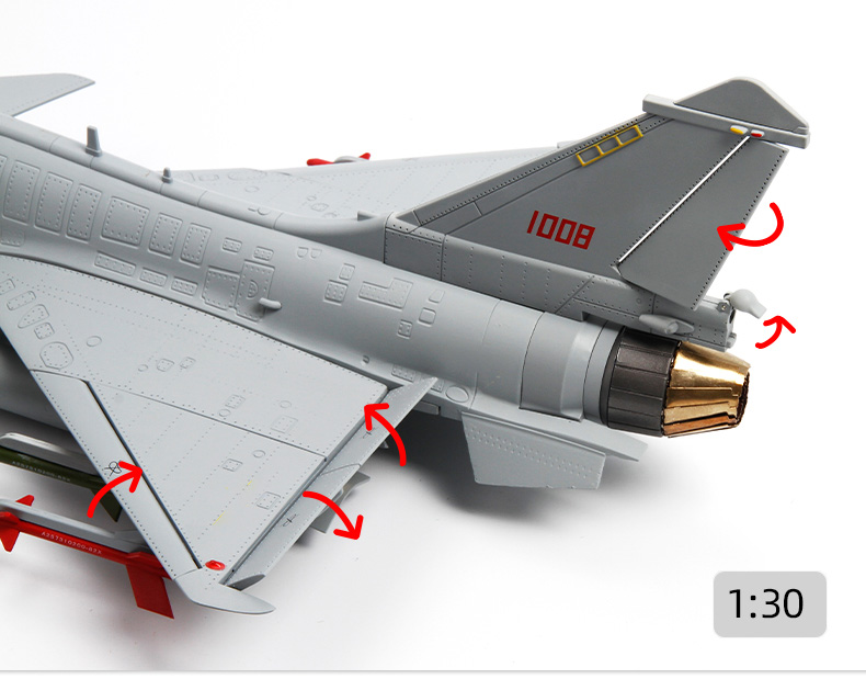 1:30殲十J10模型殲十戰斗機殲十戰斗飛機模型軍事模型