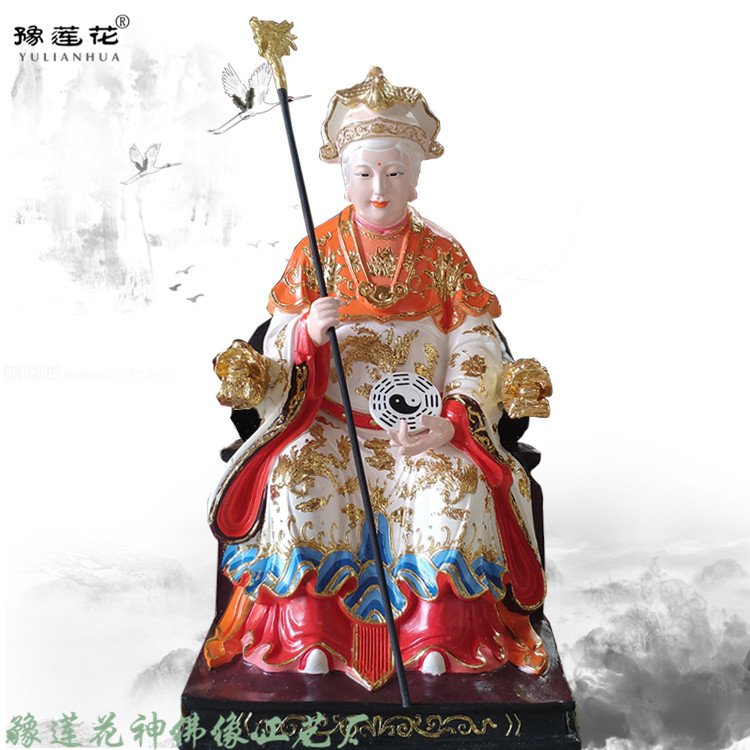 太元圣母神像圖片子孫娘娘九天玄女圣母元君九天圣母樹脂雕塑