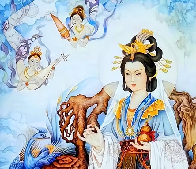 花王圣母神像掌管生育兒女的女神花王父母神像送花娘娘神像