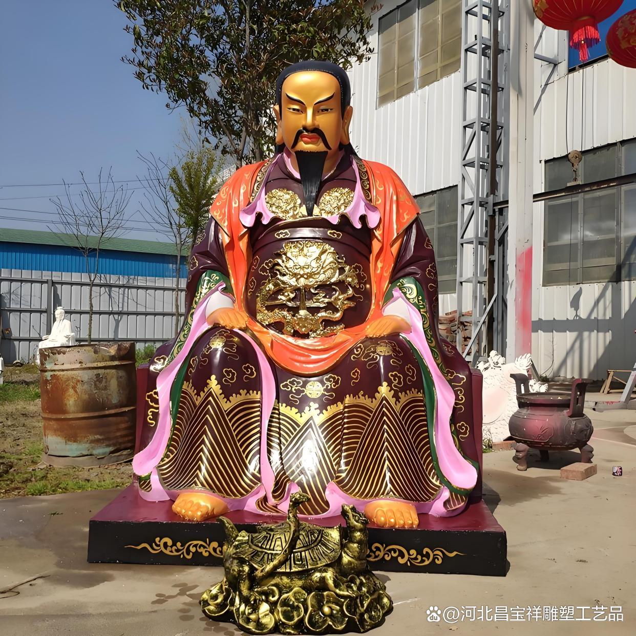 真武大帝神像祖師廟供奉無量祖師神像真武祖師神像雕像