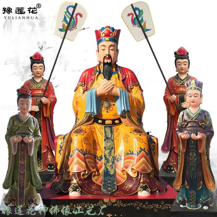 東華帝君神像、木公、青童君神像、東皇公、扶桑大帝佛像