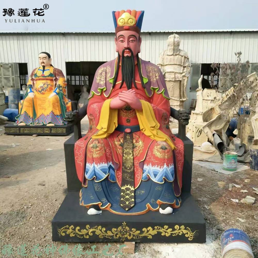 和合二圣和合二仙姚少司招財童子五路財神三官大帝神像雕塑