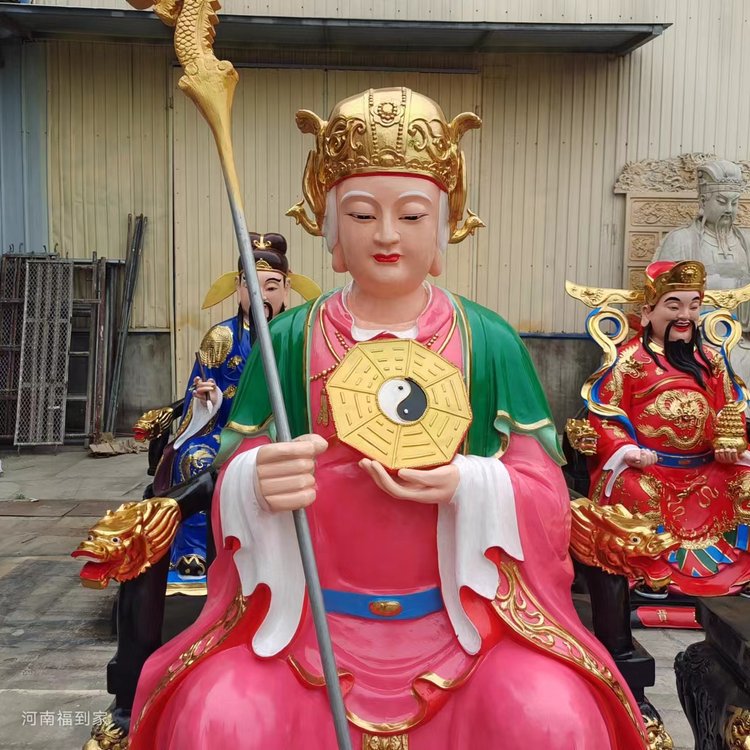 西王母娘娘神像16寸西山老母西圣老母樹脂彩繪十二老母佛像定做視頻