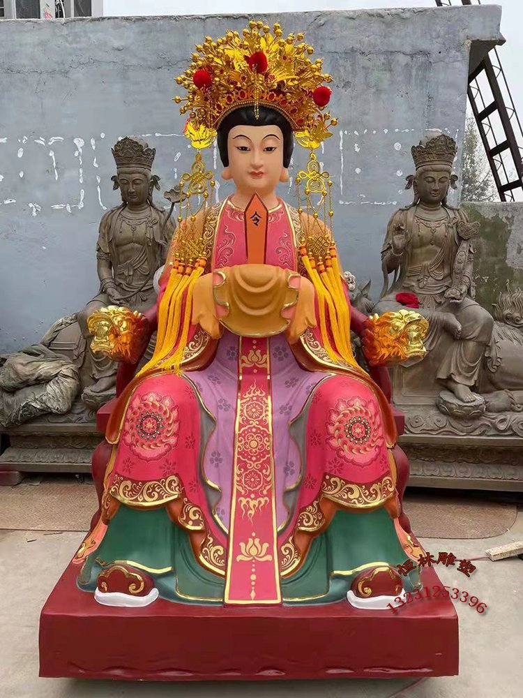 驪山老母神像道教神話傳說黎山老母神像寺廟女媧娘娘神像