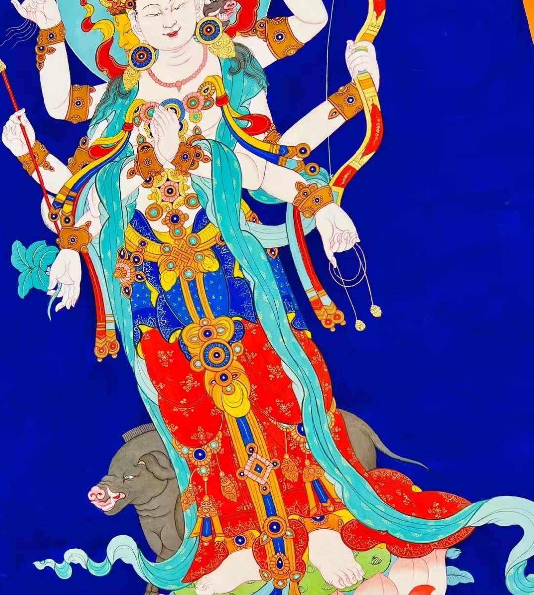 蠶神姑娘神像馬蠶娘娘三圣母蠶絲娘娘馬頭娘娘神話故事