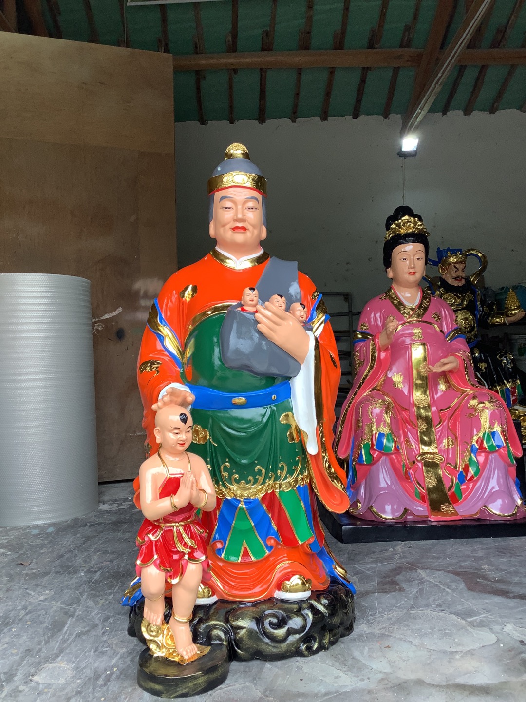 鴻鈞老祖神像混元老祖神像盤古大帝塑像創始元靈雕塑像