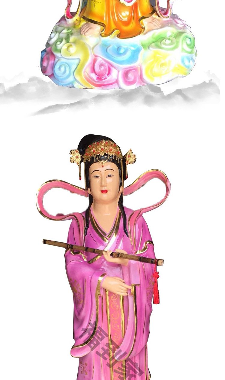 三娘娘神像漢族神話傳說女神塑像云霄碧霄瓊霄三位仙女三霄娘娘神像