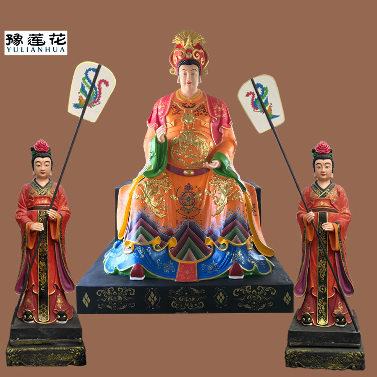 五大圣母神像擺件金靈圣母龜靈圣母塑像無當圣母金光圣母佛像