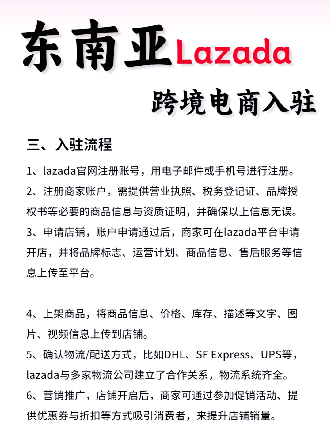 入駐來贊達的流程是怎樣的?