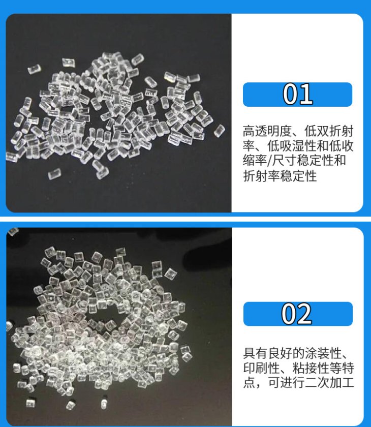 高透光率COC美國泰科納8007X10光學級塑膠原料
