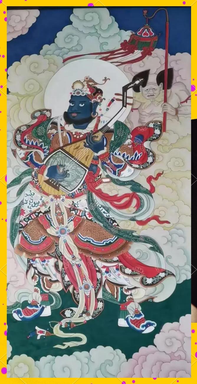 佛教的護法天神四大天王佛像圖片大全四大金剛神像二十四諸天