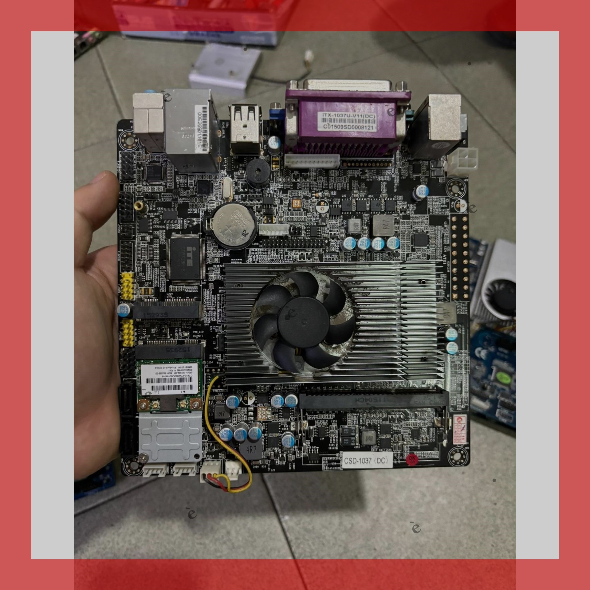 1037U工控主板2COMHTPC一體機(jī)主板超薄主板