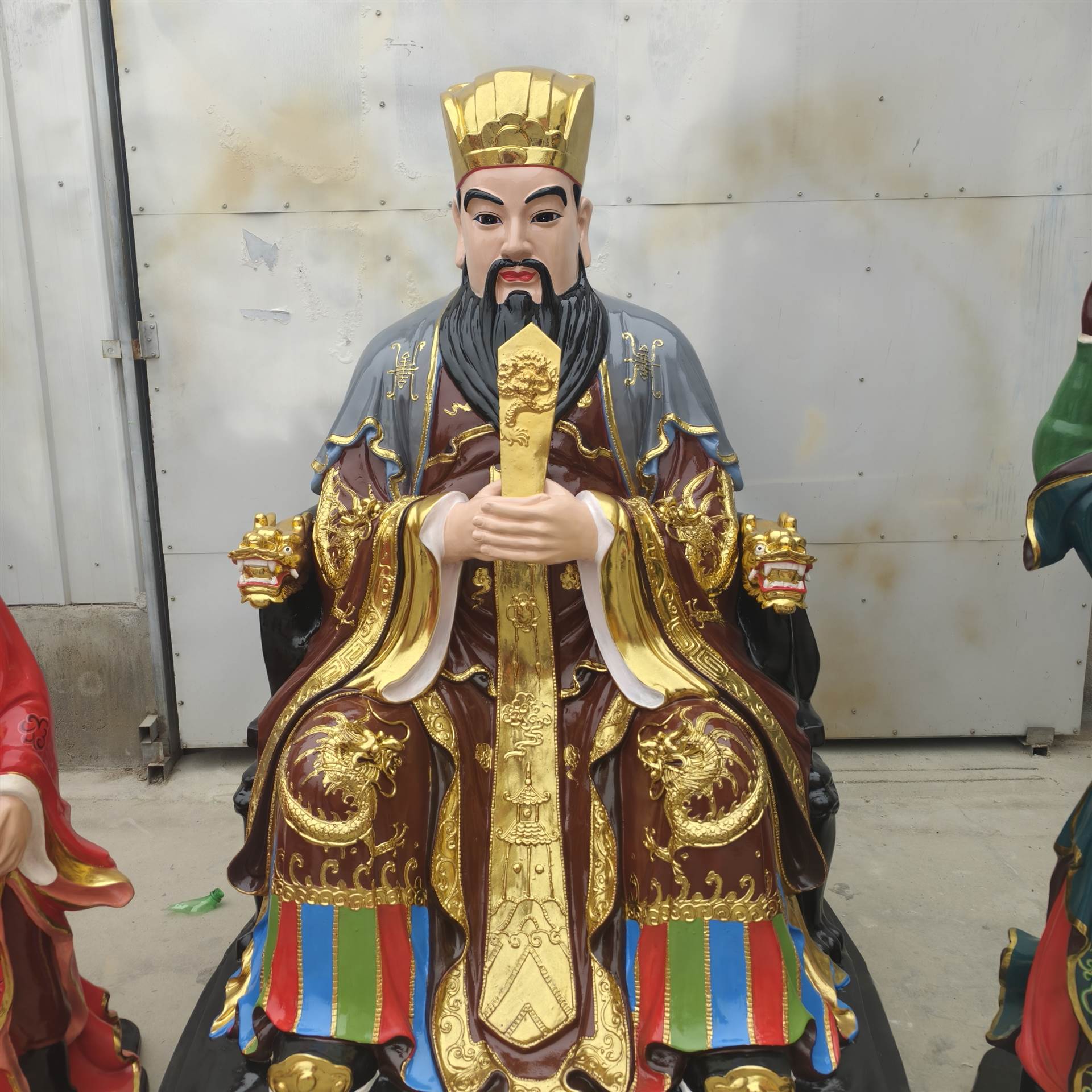 黑白無常閻羅王雕像定制寺廟供奉十殿閻王閻王爺神像定做雕刻之鄉