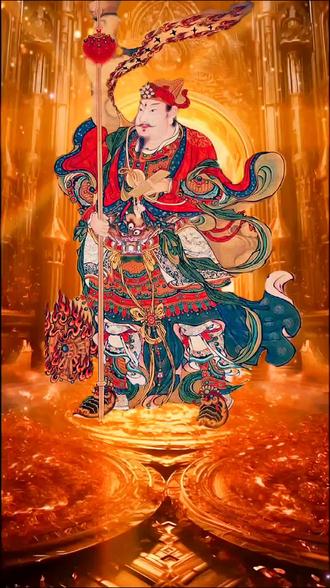 馬王爺就是馬元帥神像道教稱三眼靈光三眼靈耀花酒馬靈官馬天君神像