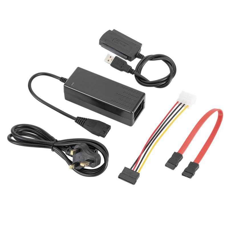 UNITEK優越者Y-1031三頭易驅線同時連接3個硬盤USB轉IDE/SATA