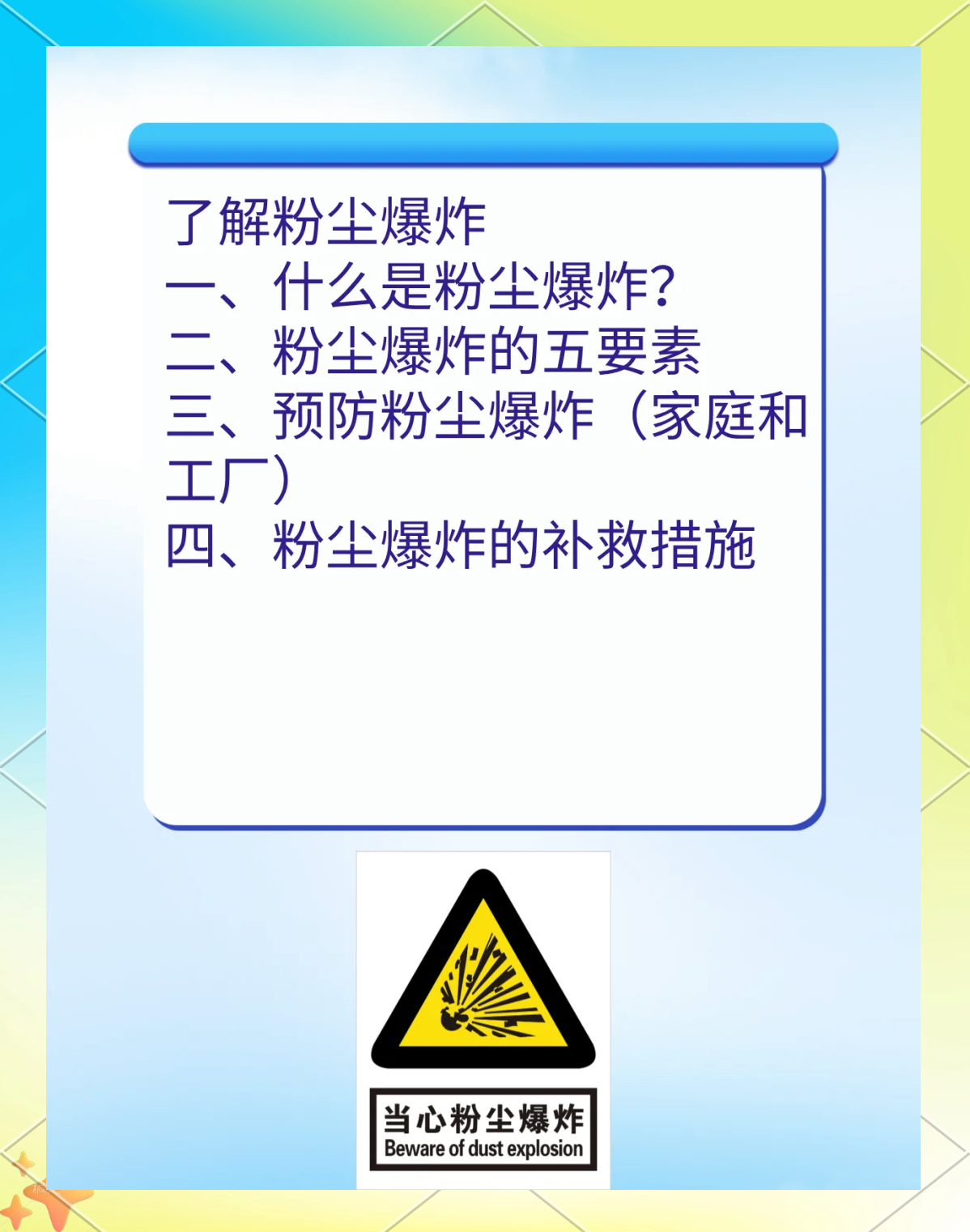 粉塵爆炸原理