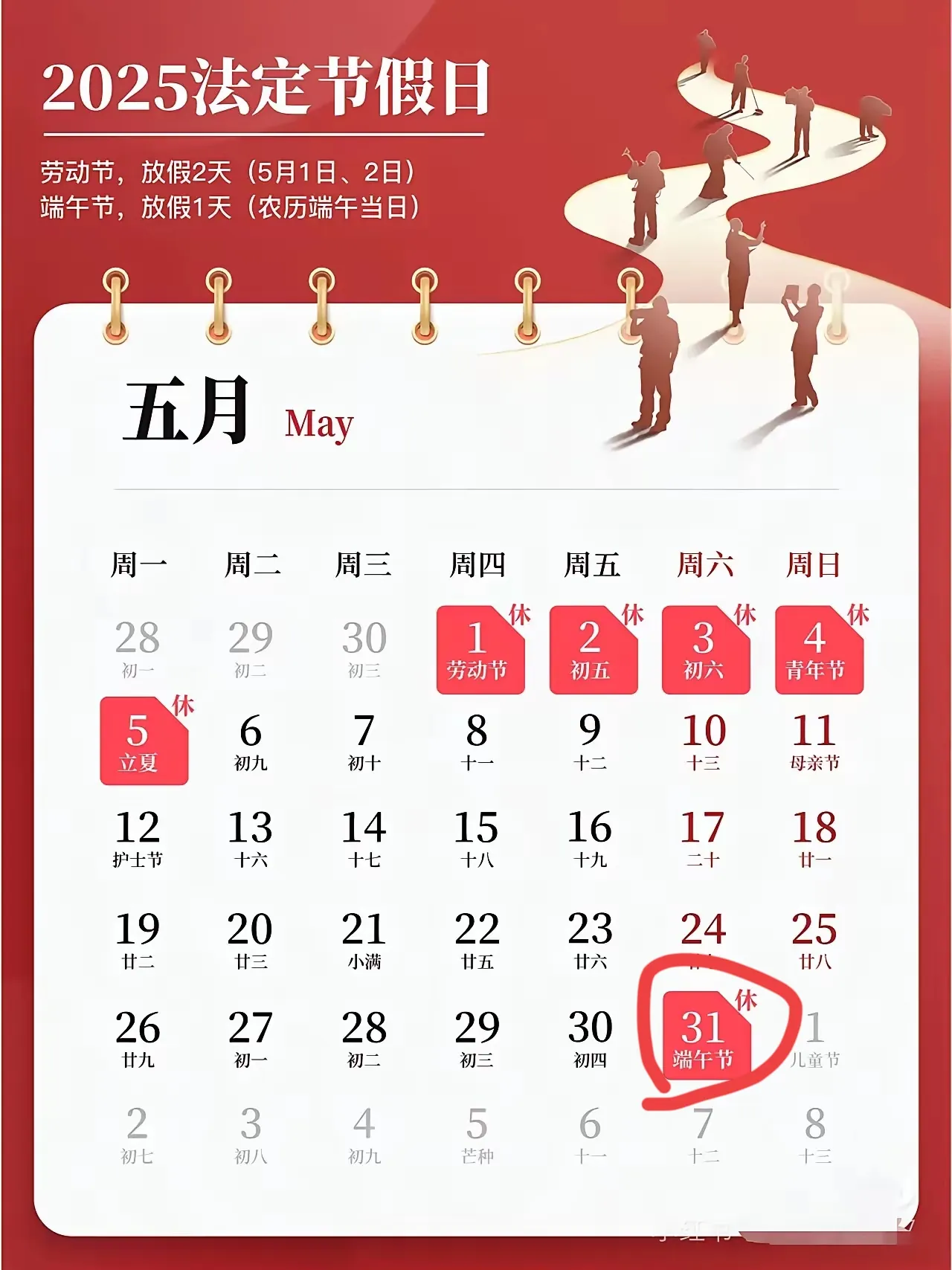 2025年5月端午節是幾號