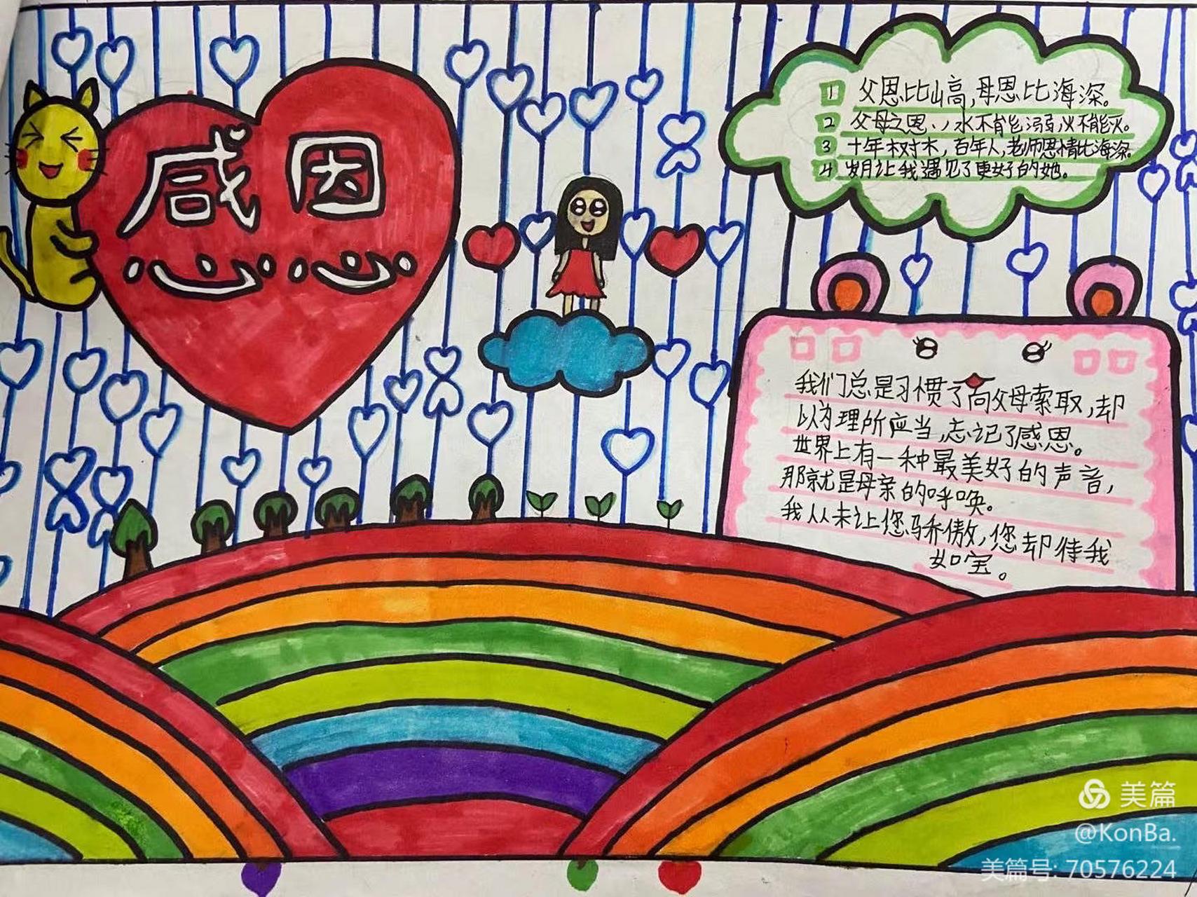 感恩手抄報的內容怎么寫 簡單