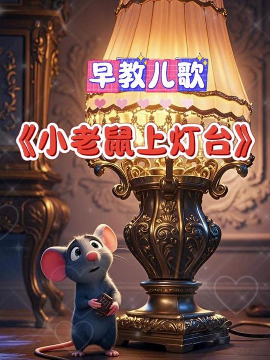 小老鼠上燈臺兒歌歌詞帶拼音