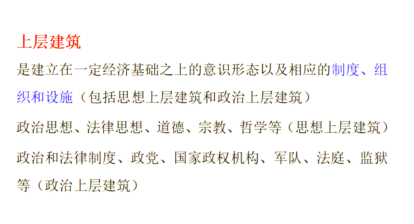 上層建筑什么意思