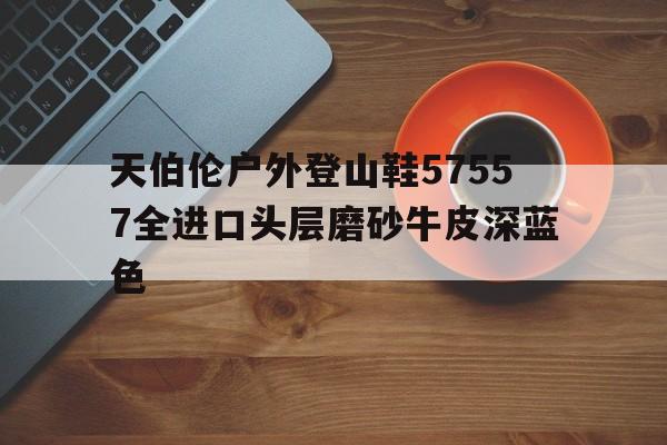 天伯倫戶外登山鞋57557全進口頭層磨砂牛皮深藍色